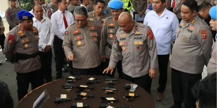 Polda Kaltim Sidak Senjata Api Personel