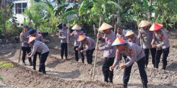 Brimob Kaltim Perkuat Ketahanan Pangan