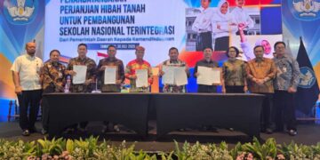 Percepat Pembangunan Sekolah Nasional Terintegrasi, Pemkab PPU Teken BAST Lahan